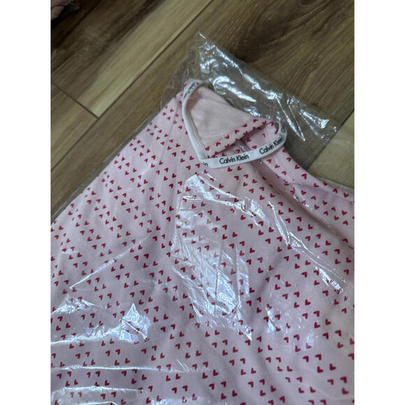 NWT! Calvin Klein Stretch Cotton Camisole & Shorts Pajamas Pink Size Large - Picture 5 of 6